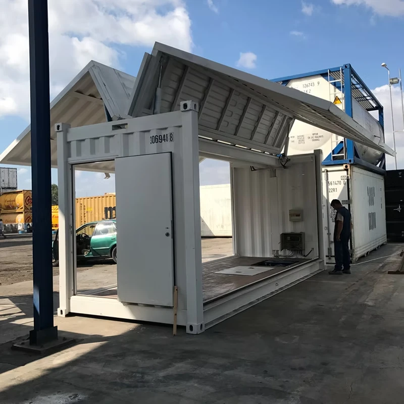 Kontener otwierany hydraulicznie na bok